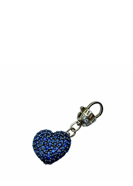 Hearts Diamond Detailed Women's Gold Pendant